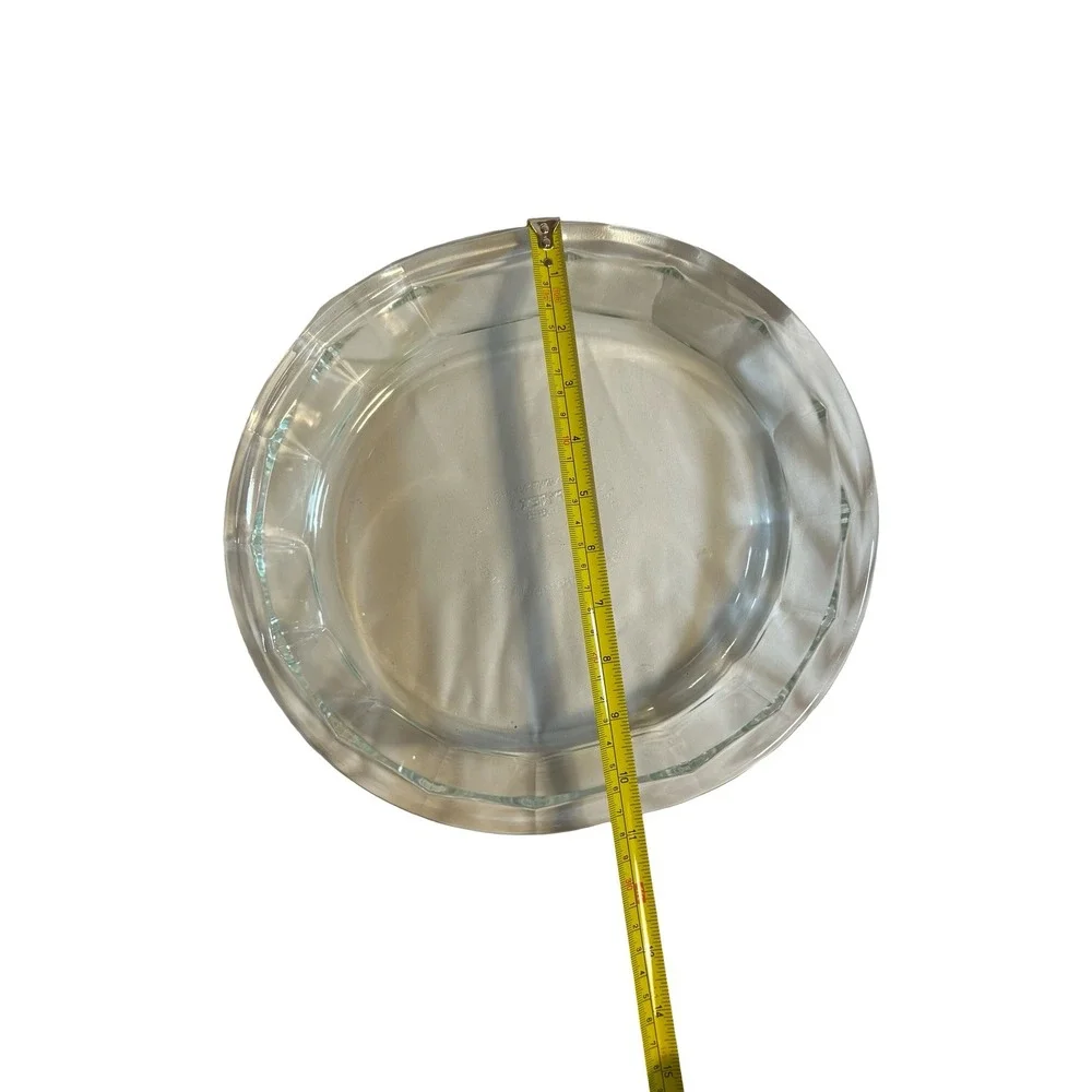 Vintage Pyrex 806-B Round Glass Baking Dish – Clear Ribbed Casserole Bowl